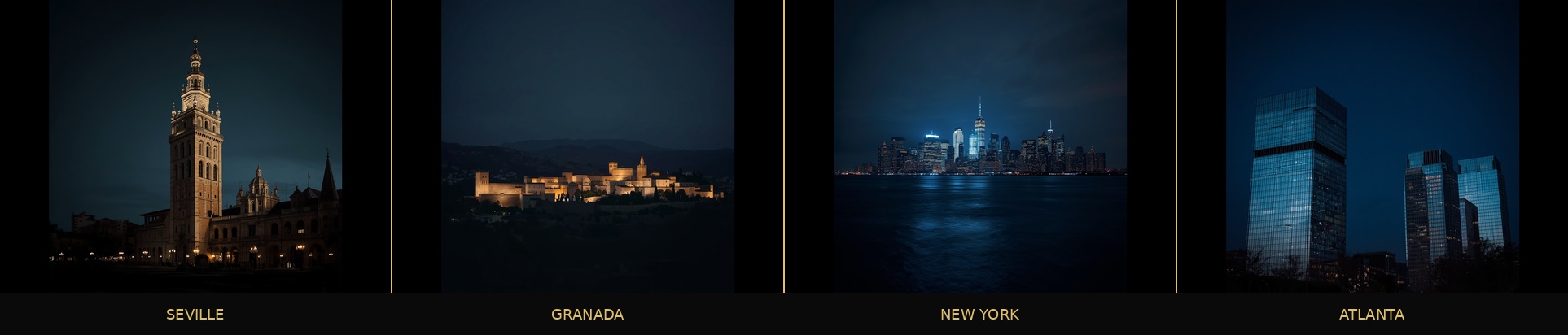 Sevilla · Granada · Nueva York · Atlanta